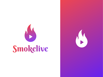 Smoke Live - Logo app brand brand design brand identity branding concept design dribbble experince design icon illustration logo logo design logodesign logos logotype typogaphy typographic typography vector