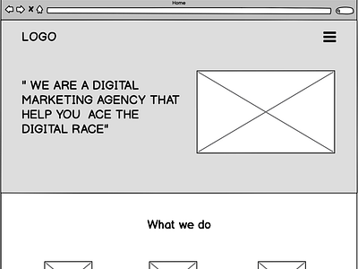 Digital Agency - Wireframe