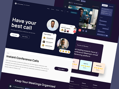 Conference Call Landing Page