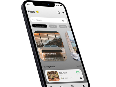 Hotel Booking App UI 3d animation famous followforfollowback graphic design logo mockups motion graphics ui uidesigns