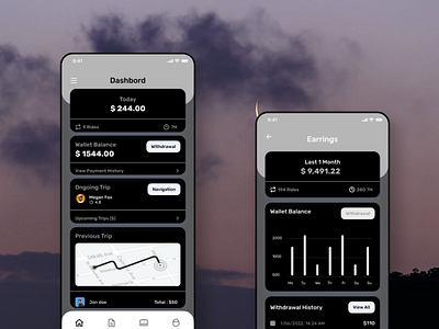 Cab Booking App UI