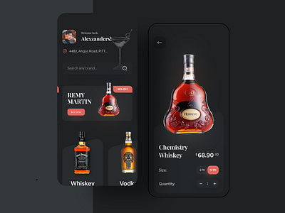 Whiskey Buying App UI