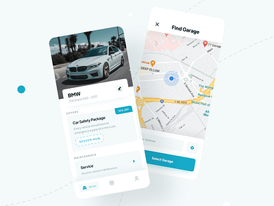 Car Service App UI by Aman 3d animation dribbble graphic design logo motion graphics projects ui user experience user interface ux