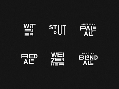 Usquebaugh Craft Beer - Beer Type Logos beer beer branding branding design graphic design icon icon design logo typogaphy vector visual identity