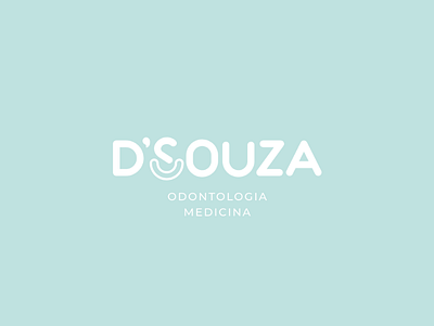 D'Souza Logo branding dentist light green logo odontology smile visual identity