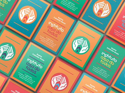 Business Cards - Casa Do Todos branding design logo polygonal vector visual identity
