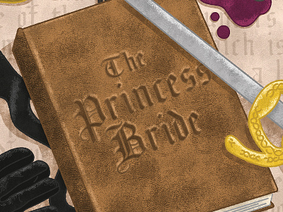 Princess Bride Poster WIP art digital illustration photoshop poster princess bride textures