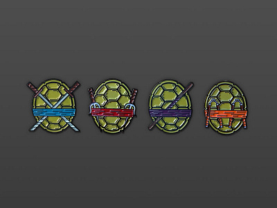 Half Shell Heroes don enamel pins halfshell leo mikey mutant nickelodeon ninja raph teenage tmnt turtles