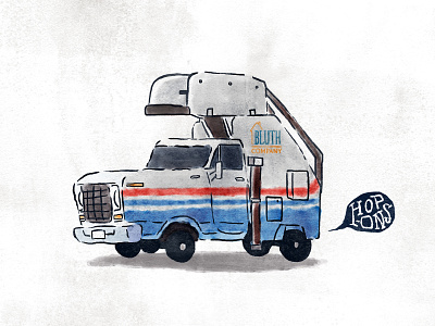 Stair Car airport arrested development car character design hop ons illustration stair car truck water color