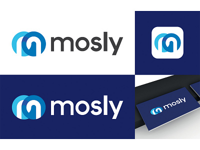 Mosly - Shipment Company. branding design graphic design logo vector