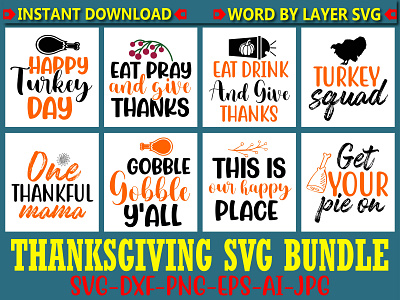 Thanksgiving Svg Bundle.