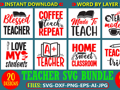 Teacher Svg Bundle.