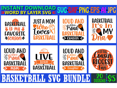 Basketball Svg Bundle. basketball crafts design graphic design illustration logo love play typography vector