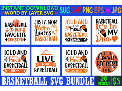 Basketball Svg Bundle.