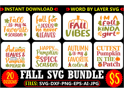 Fall Svg Bundle.