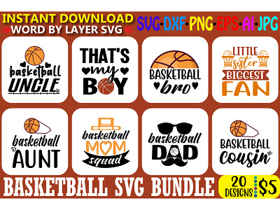 Basketball Svg Bundle. basketball crafts design field game graphic design illustration love player typography vector