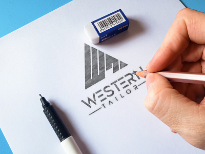 'WT' Letter Logo Template 3d branding graphic design logo logo concept logo design template motion graphics western logo wt letter logo wt logo design