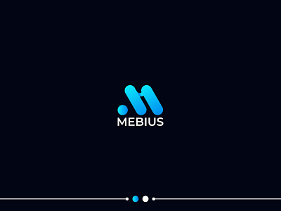 M Letter ''Mebius Logo design concept brand logo branding company logo design graphic design letter effect logo m letter logo m logo mebius logo new logo style text