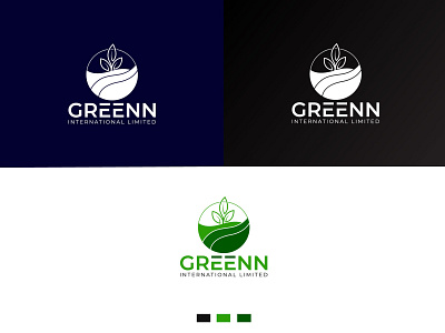 Natural Greenn Logo Design concept