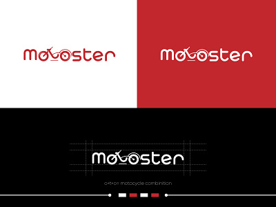 Motoster Logo design concept 3d title brand logo branding design graphic design illustration letter effect letter logo logo logodesign motoster logo new brand logo new logo style text