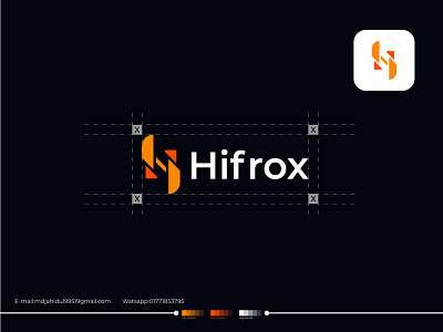 Hifrox Letter Logo Design Concept 3d title brand logo branding company brand logo company logo design graphic design illustration letter effect letter logo logo logo design new logo style text vector