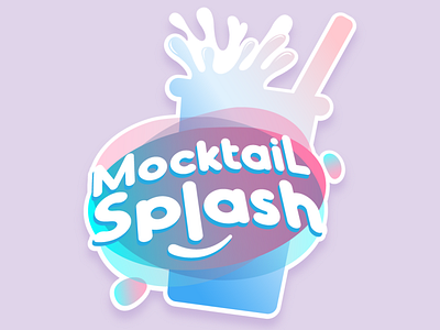 Mocktail Splash branding design logo logodesign logotype mocktail summer typography vector