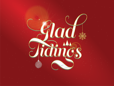 Glad Tidings 2021 christmas design illustration letterform logotype typography vector