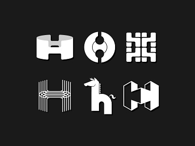 Letterform Exploration 'H' alphabet logo branding design flat horse horse logo icon letterform lettermarkexploration logo logodesign logotype type typogaphy
