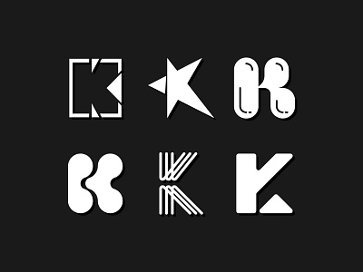 Letterform Exploration 'K' branding design flat icon letterform lettermarkexploration logo logodesign logotype minimal type typogaphy