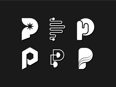 Letterform Exploration 'P' branding design flat icon letterform letterformexploration lettermarkexploration logo logodesign logotype