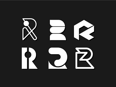 Letterform Exploration 'R' branding design flat icon letterform lettermarkexploration logo logodesign logotype minimal minimalist logo typeform typography