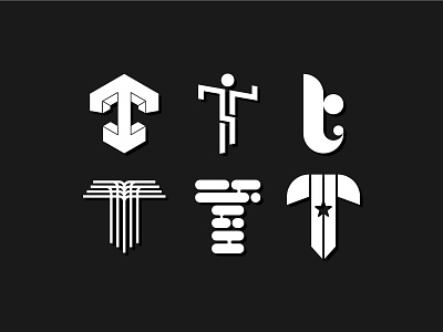 Letterform Exploration 'T' branding design flat icon letterform lettermarkexploration logo logodesign logotype minimal type typography