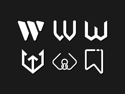 Letterform Exploration 'W' branding design flat icon invite giveaway letterform lettermarkexploration logo logodesign logotype minimal typography