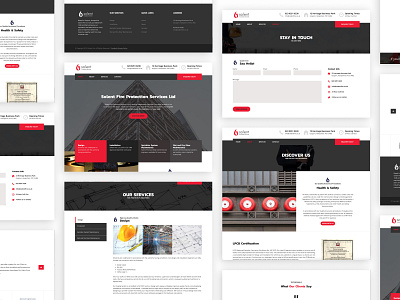 Solent Fire Website design ui website