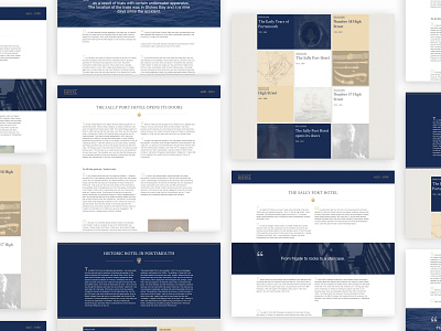 Sally Port Hotel Website design ui website
