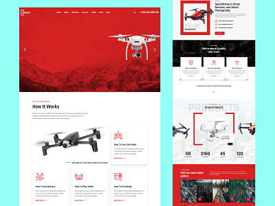 Website design for a drone photographer.