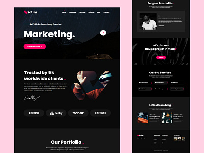 Marketing Agency website designed by Deft Digital