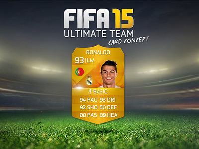 FIFA 15 | CARD DESIGN CONCEPT 15 card concept design fifa game team ui ultimate