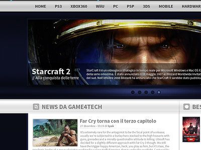Gaming Site Template [ON SALE] blue cs5 design gaming webdesign