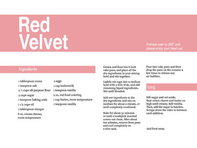 Red Velvet recipe