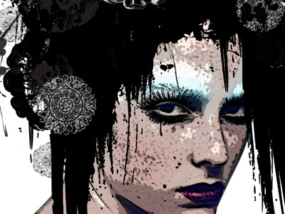 Hair graphic design illustration portrait poster