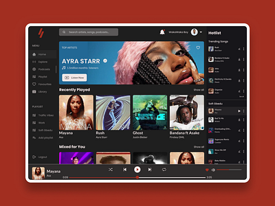 Winamp Music App Redesign