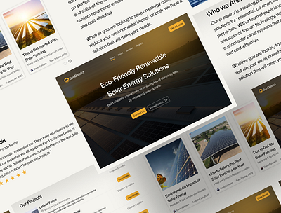 SunDistrict Solar Energy Landing Page figma landing page solar energy solar energy design ui ui ux