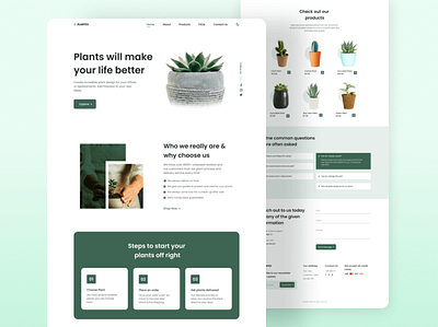 PLANTEX - Plants will make your life better concept development uidesign web