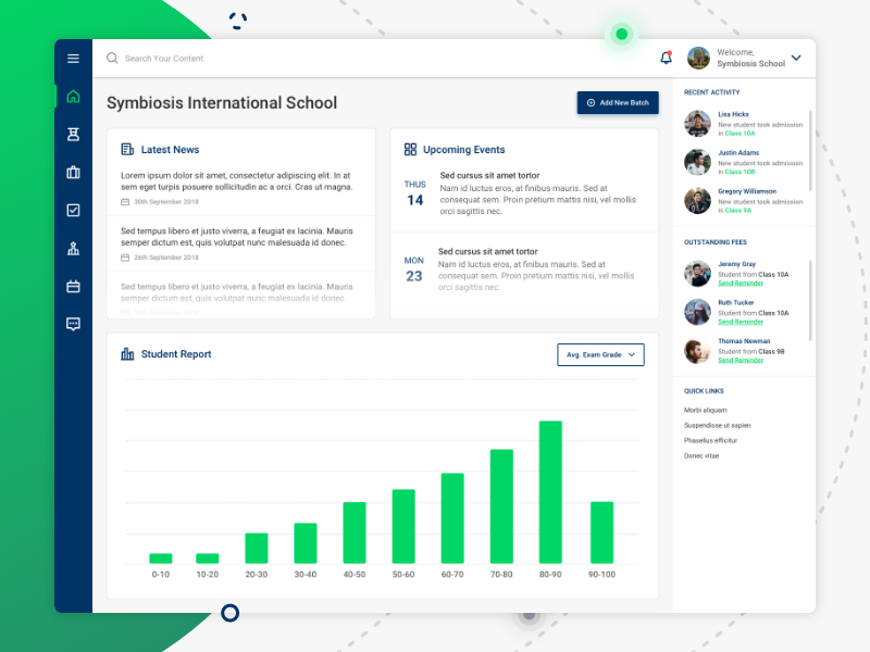 Student Management System Dashboard