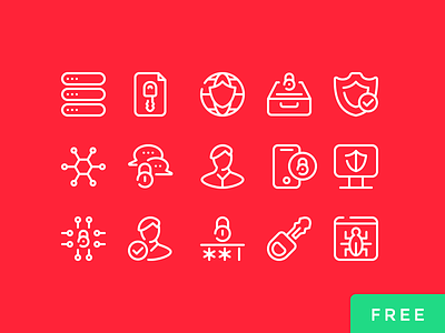 Cyber Security - Part 01 bags cyber security free freebie icons protection psd security user vector virus