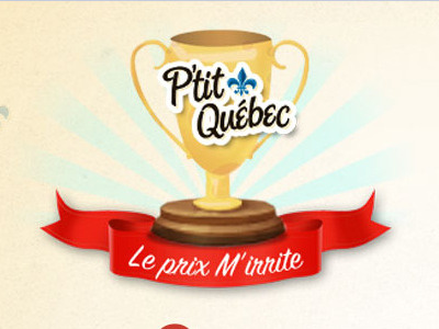 Le prix M' irrite award trophy icon illustration