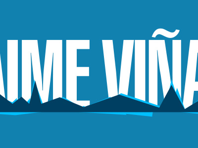 Jaime Viñals logo font guatemala logo mountain solid vector