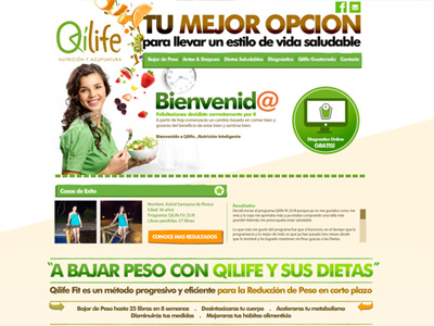 Qilife Landing Page colors friendly landing page typography