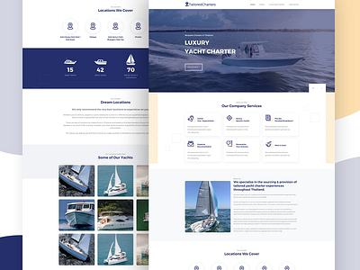 Tairlored Charters Website design graphic design ui ux website